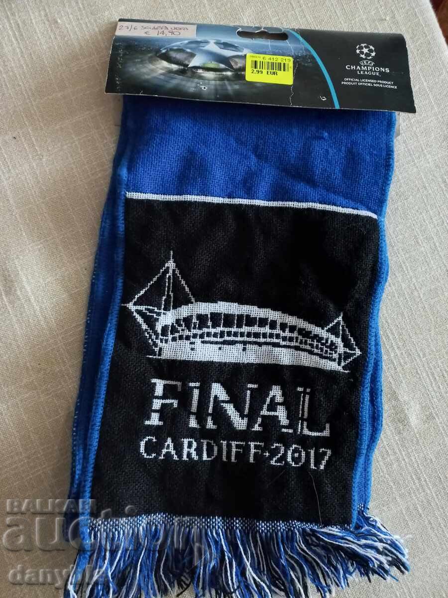 Eșarfă de fotbal - Finala Ligii Campionilor - Cardiff 2017 cu preț € 5.11 | 9.99 BGN Eșarfă de fotbal - Finala Ligii Campionilor - Cardiff 2017 cu preț € 5.11 | 9.99 BGN