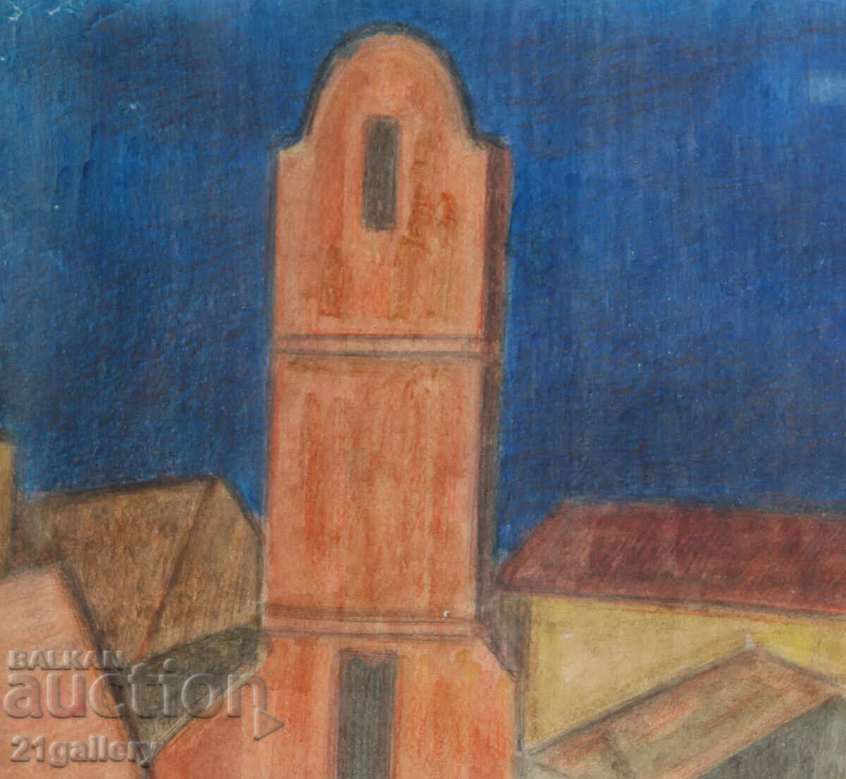 Lubomir Savinov (1941-) Αστικό τοπίο - ακουαρέλα - 5 Lubomir Savinov (1941-) Αστικό τοπίο - ακουαρέλα - 5