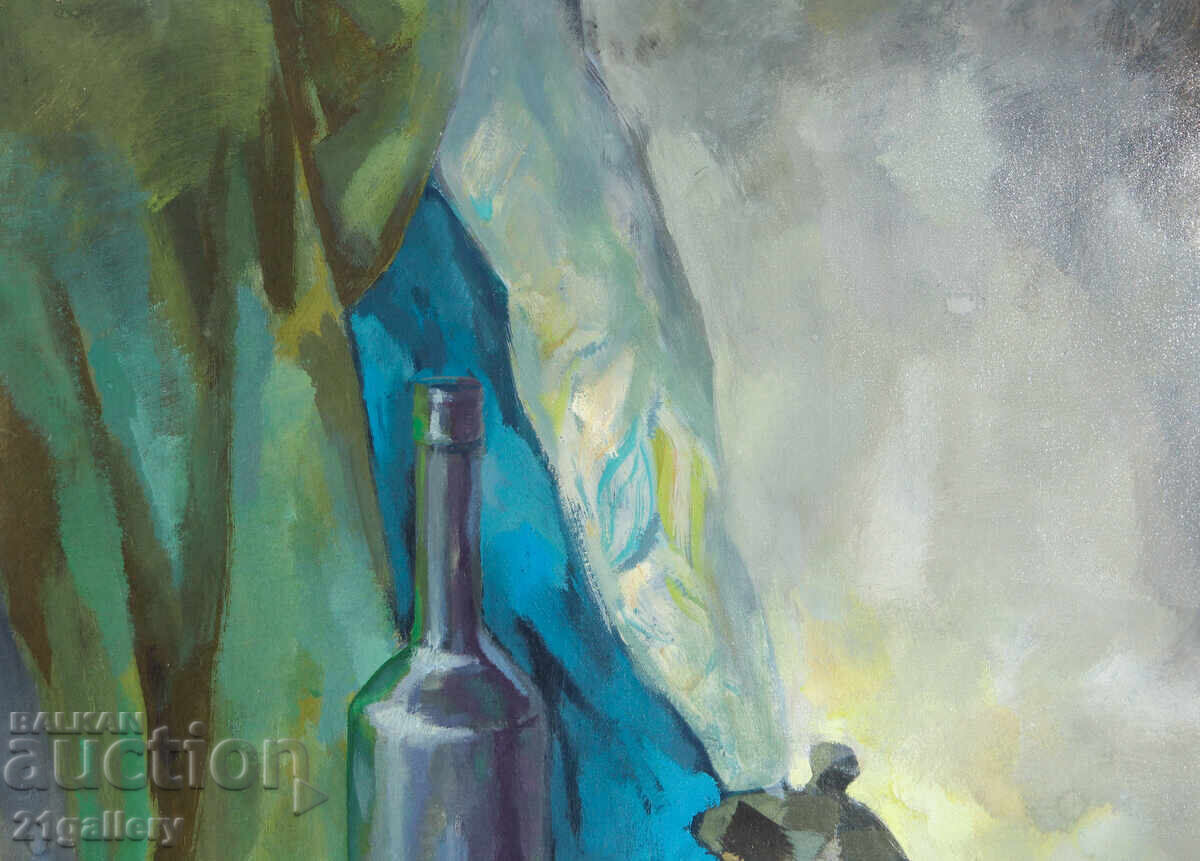 Licitație Tablou în ulei natură statică cu ceainic Licitație Tablou în ulei natură statică cu ceainic