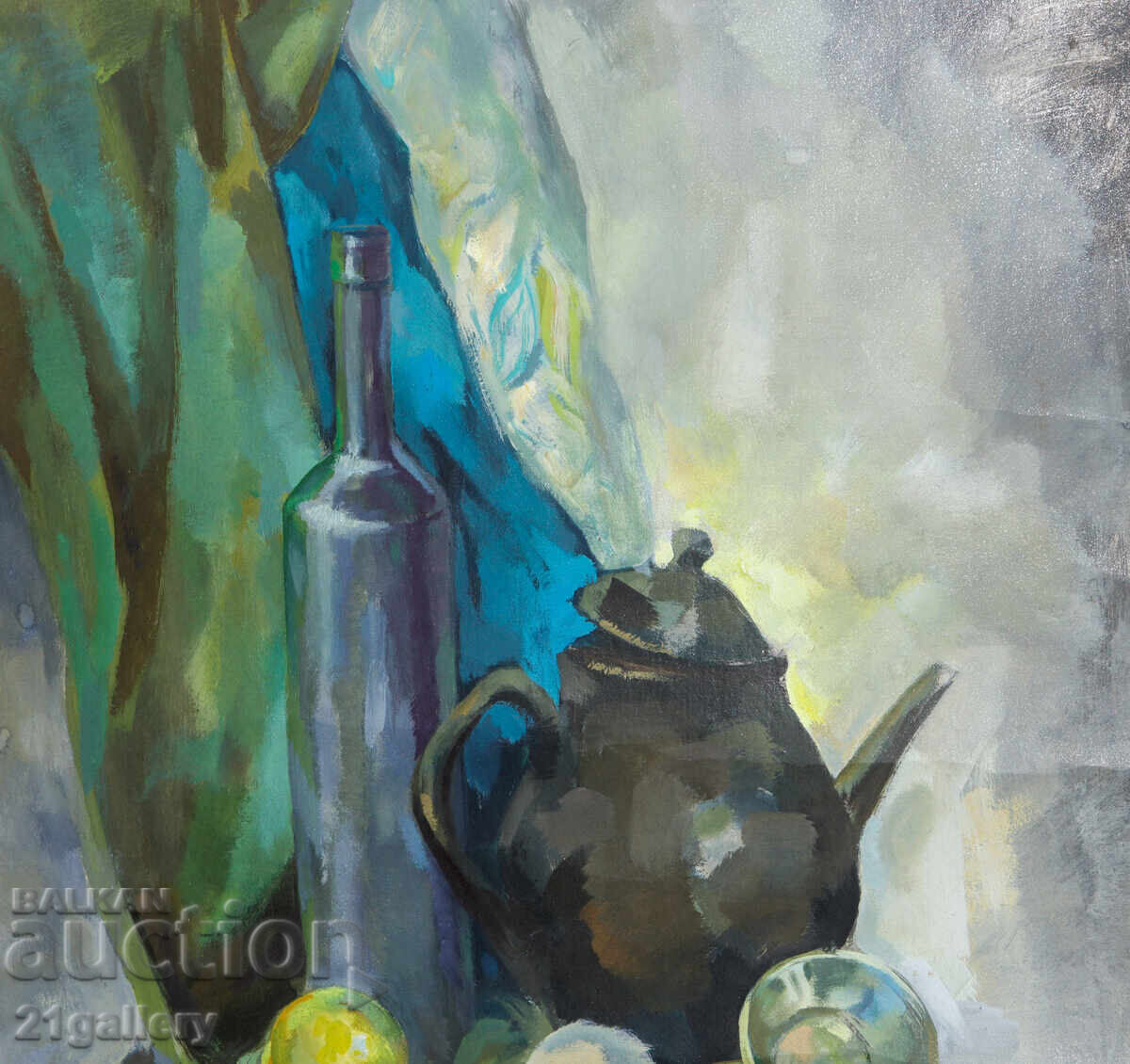 Livrarea Tablou în ulei natură statică cu ceainic Livrarea Tablou în ulei natură statică cu ceainic