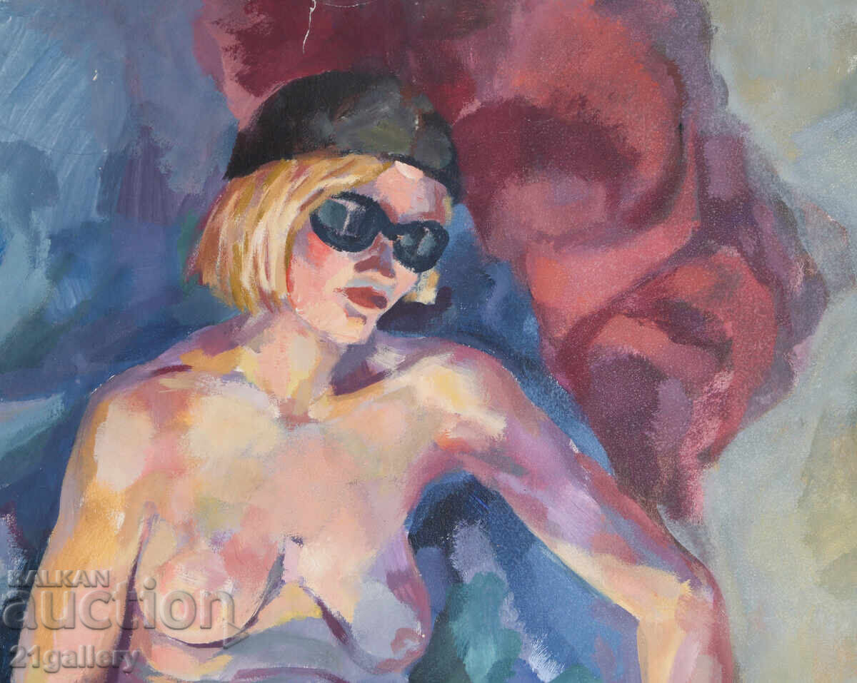 Delivery of Oil painting abstract composition nude body Delivery of Oil painting abstract composition nude body