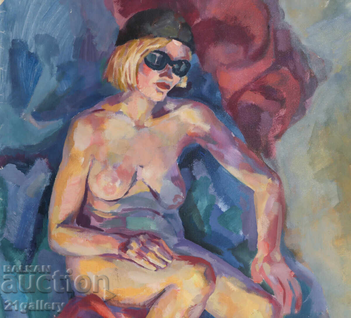 Oil painting abstract composition nude body - 5 Oil painting abstract composition nude body - 5