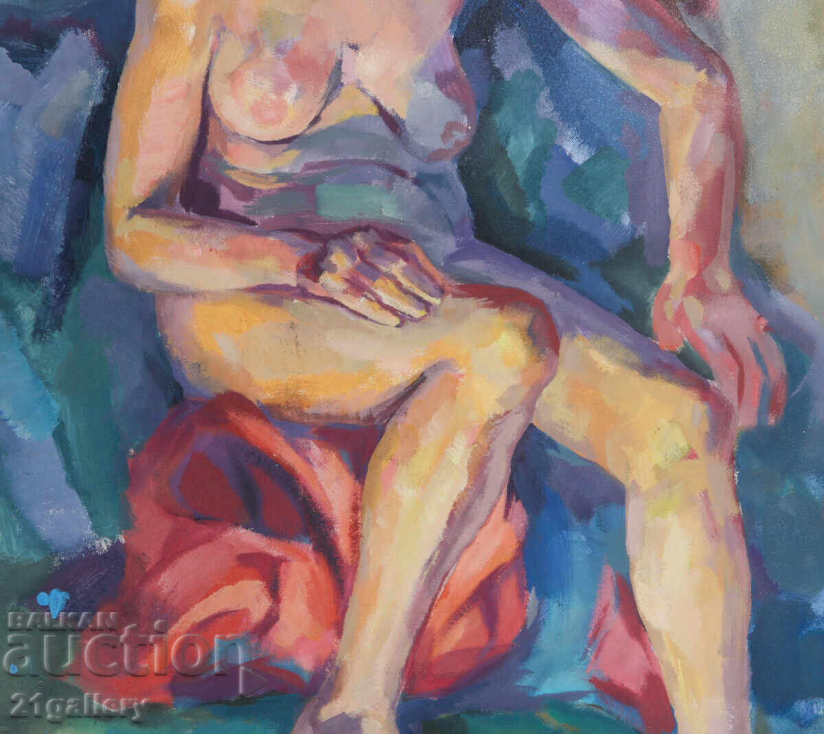 Oil painting abstract composition nude body - 6 Oil painting abstract composition nude body - 6