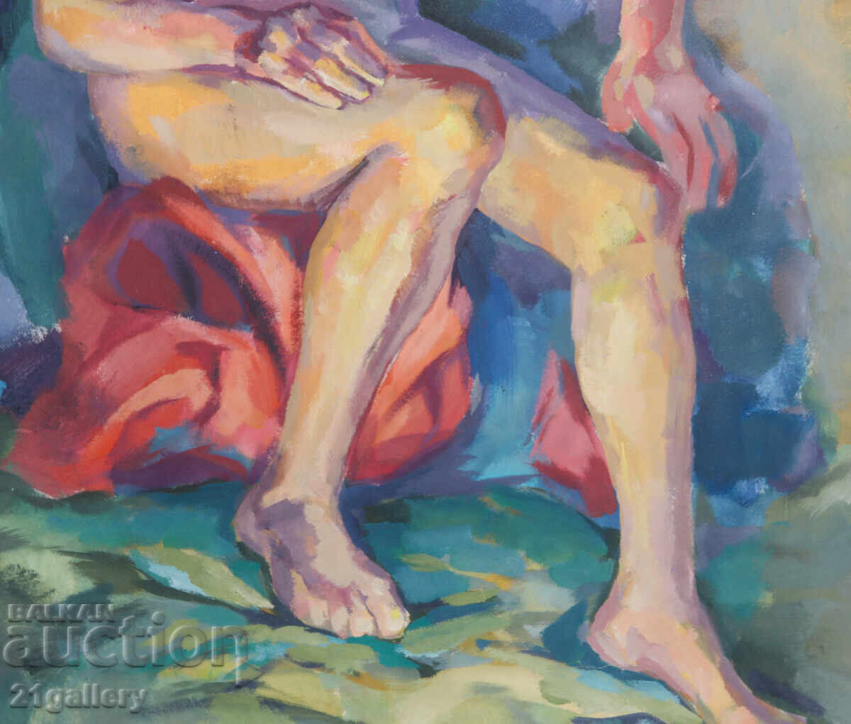 Oil painting abstract composition nude body - 7 Oil painting abstract composition nude body - 7