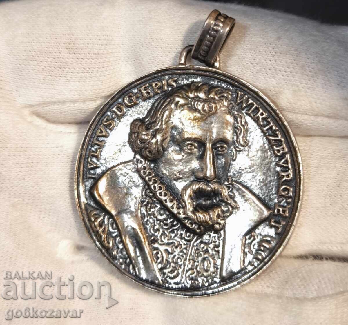 Medalie de argint germană! Vezi descrierea! ! ! Medalie de argint germană! Vezi descrierea! ! !