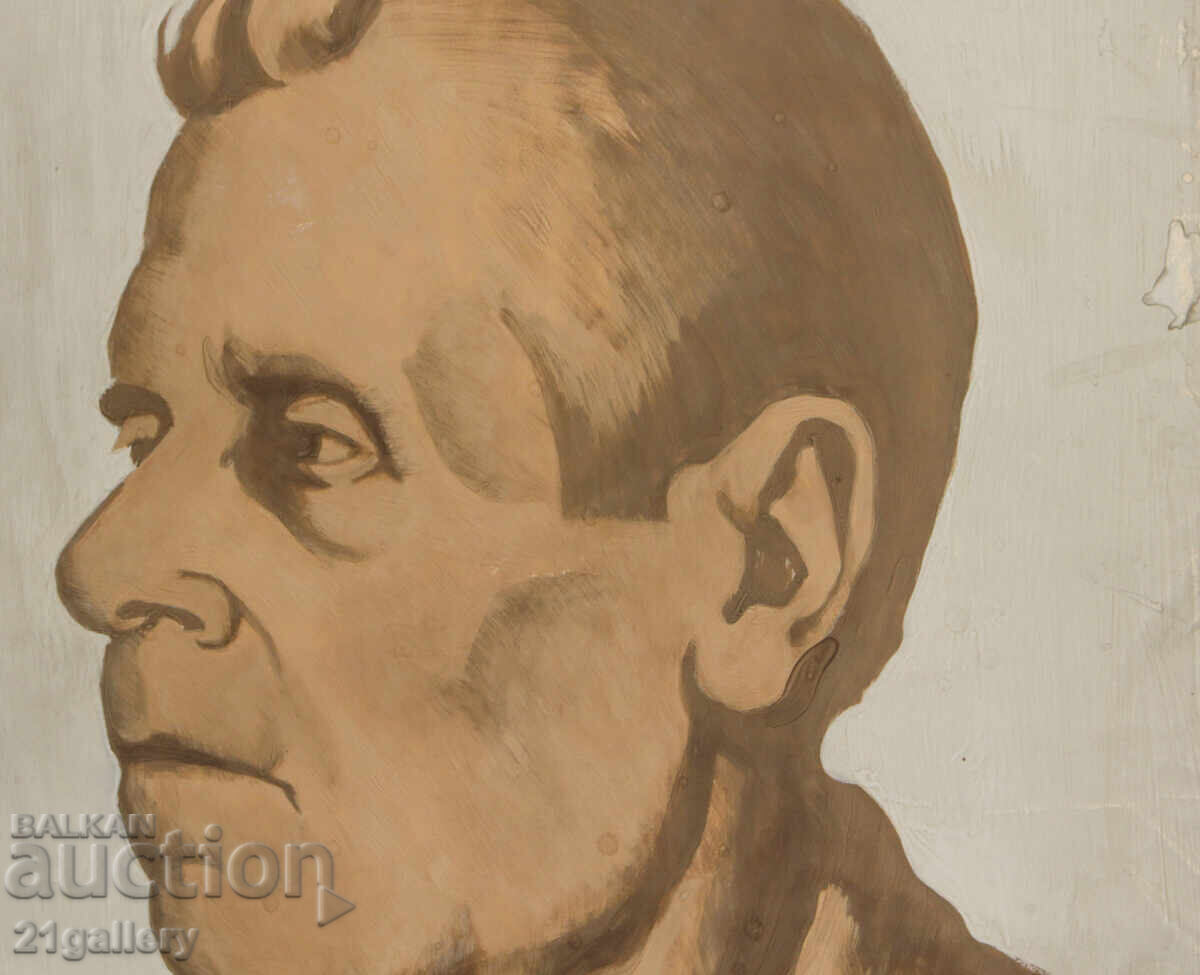 Lyubomir Staykov, old painting portrait of a man - 5