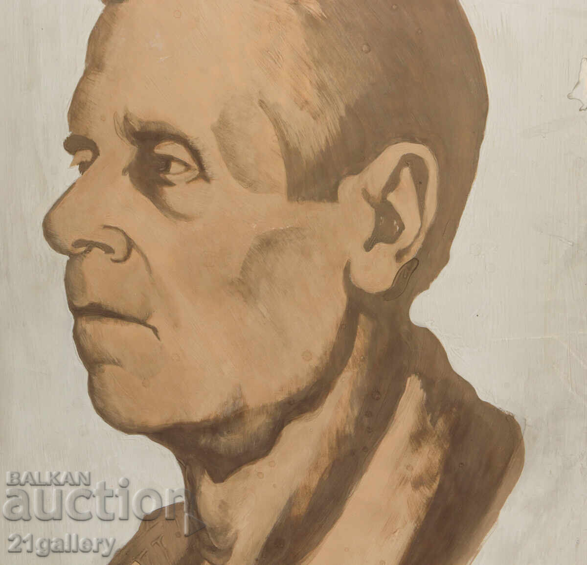 Lyubomir Staykov, old painting portrait of a man - 6