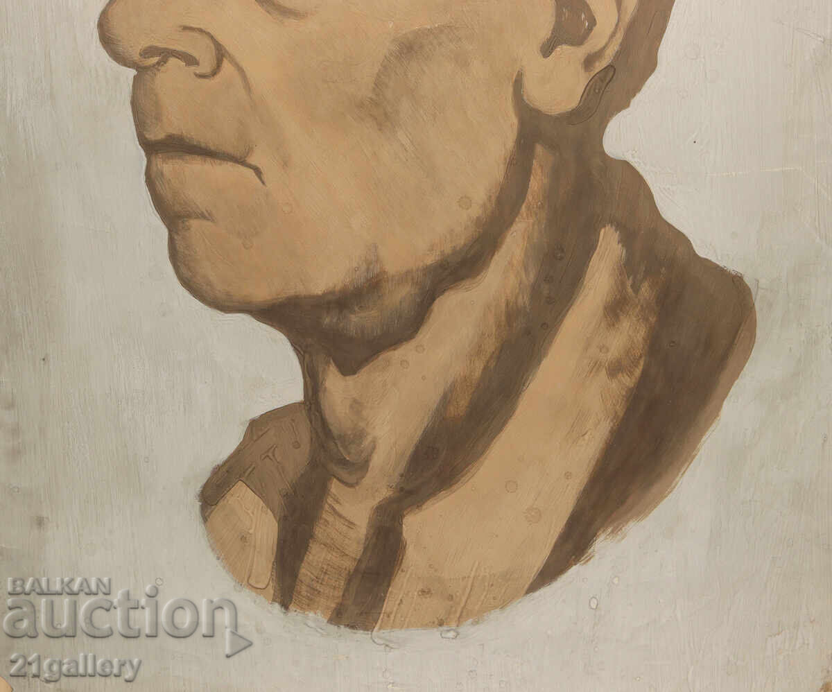 Lyubomir Staykov, old painting portrait of a man - 7