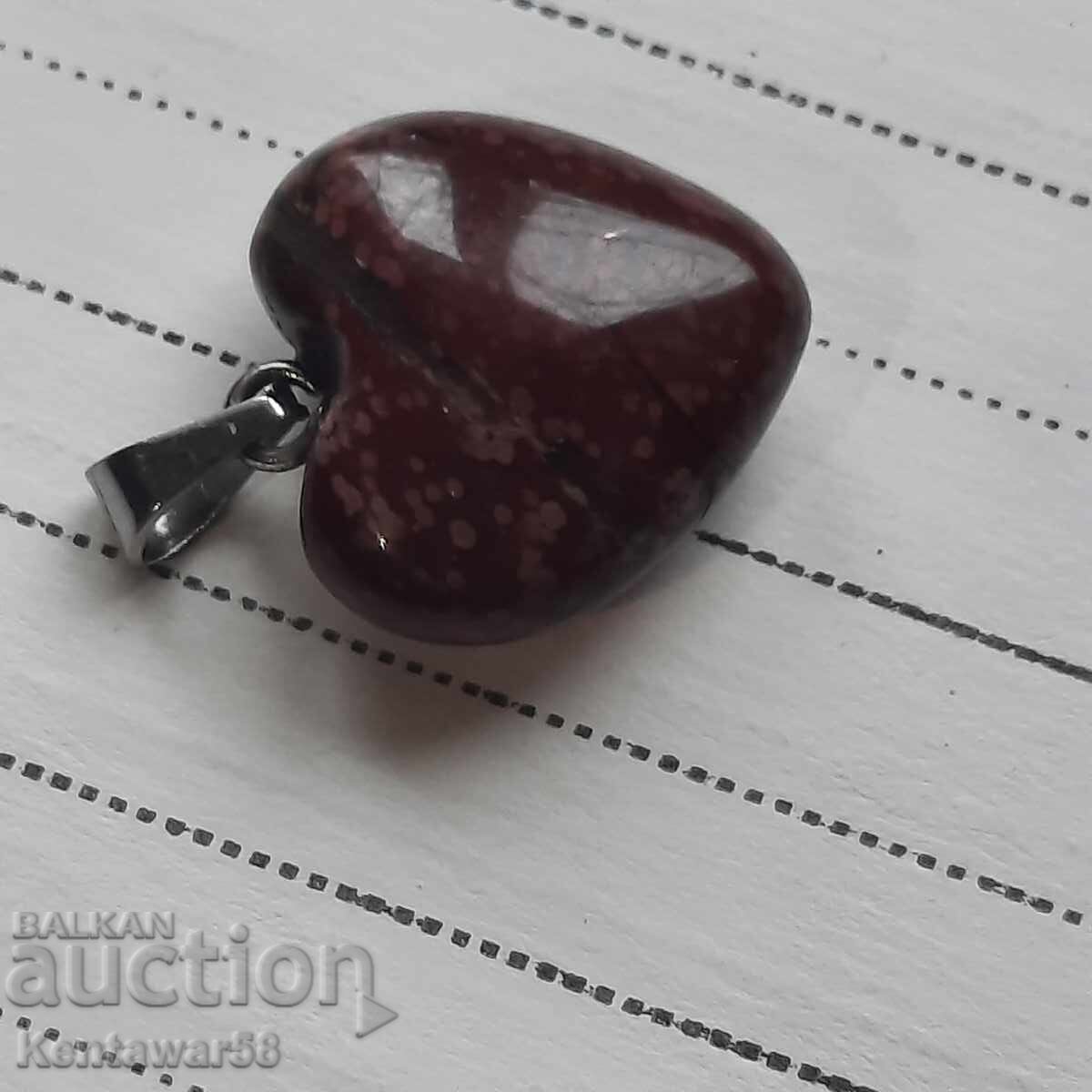 Висулка "сърце" от полускъпоценен камък. с цена € 1.00 | 1.96 лв.