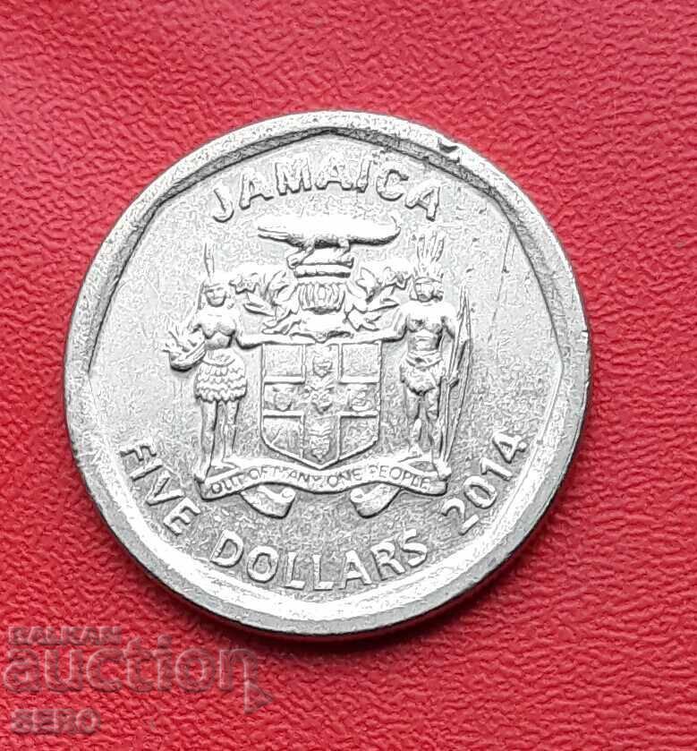 Island of Jamaica-5 dollars 2014 Island of Jamaica-5 dollars 2014