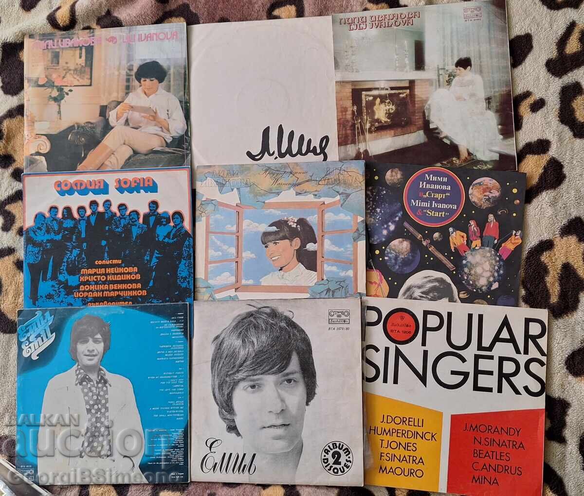 Πλάκες γραμμοφώνου πάνω από 100 κομμάτια μικρές+μεγάλες με τιμή € 46.02 | 90.01 BGN
