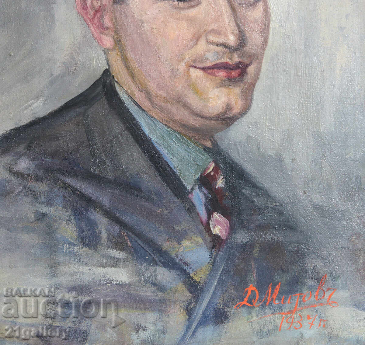 D. Mitov oil painting portrait 1937 - 5 D. Mitov oil painting portrait 1937 - 5
