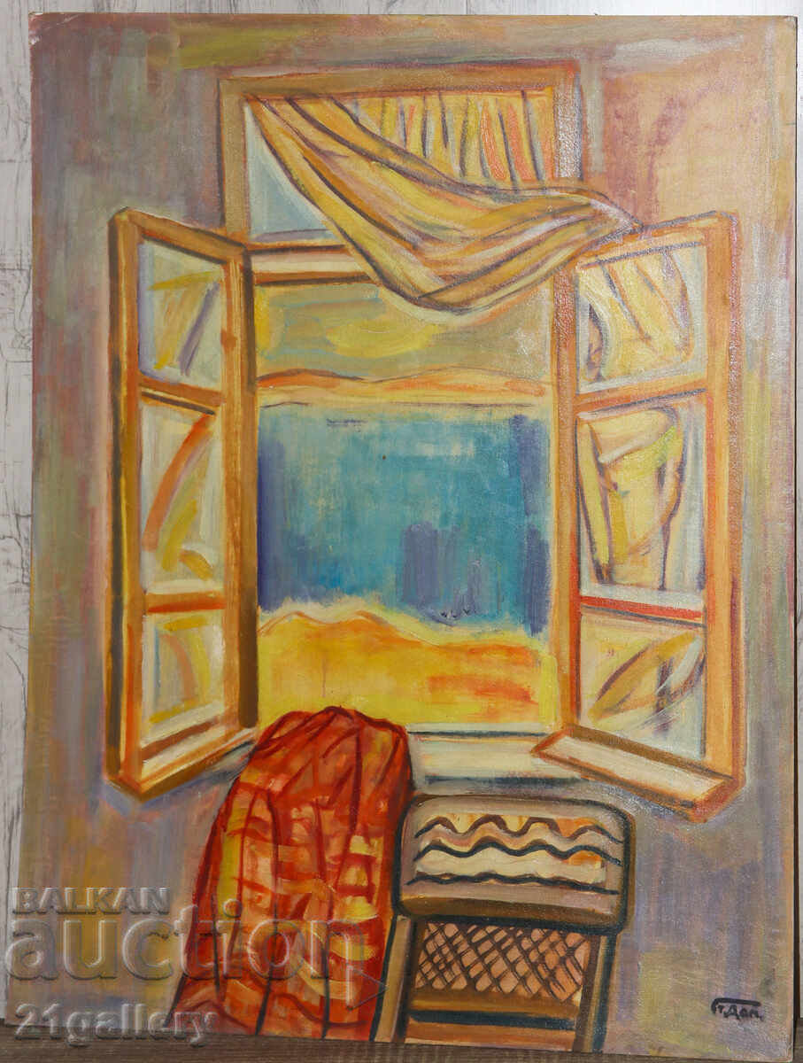 Аукцион Проф. Стоян Домусчиев (1935-2021) интериор / маслени бои