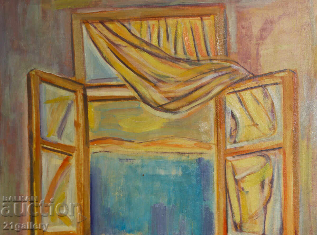 Доставка на Проф. Стоян Домусчиев (1935-2021) интериор / маслени бои