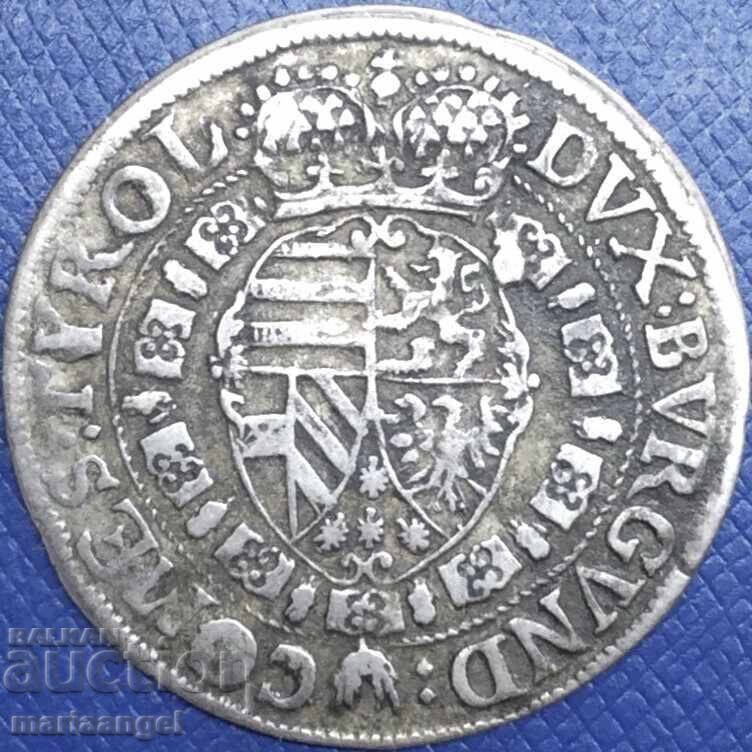 Livrarea 10 kreĭtsari 1632 Austria Tirol Leopold argint Livrarea 10 kreĭtsari 1632 Austria Tirol Leopold argint