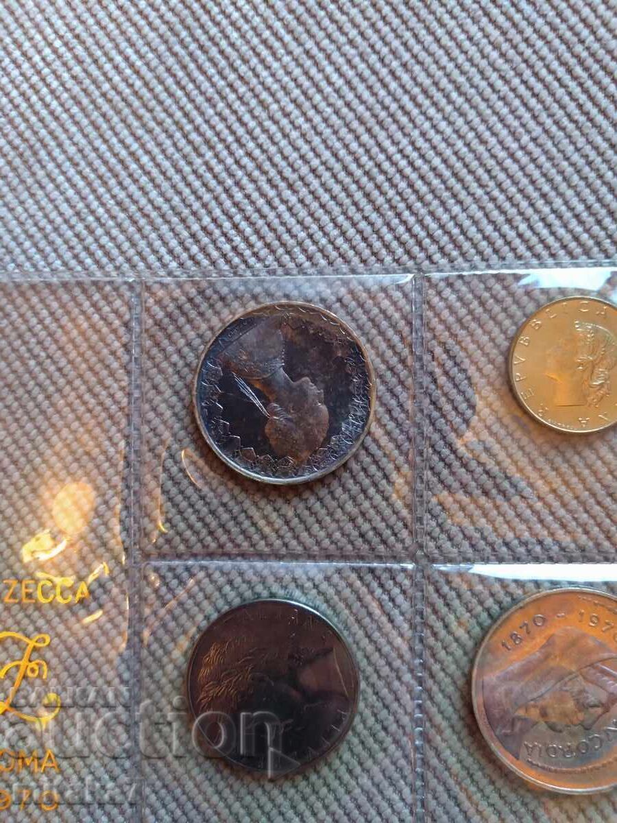 Auction  Set of coins from 1970, Italy