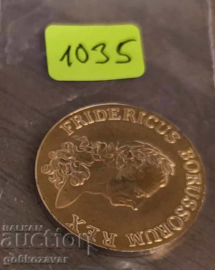 Аукцион Официална Реплика - 1 Райхсталер - Фридрих II Аукцион Официална Реплика - 1 Райхсталер - Фридрих II
