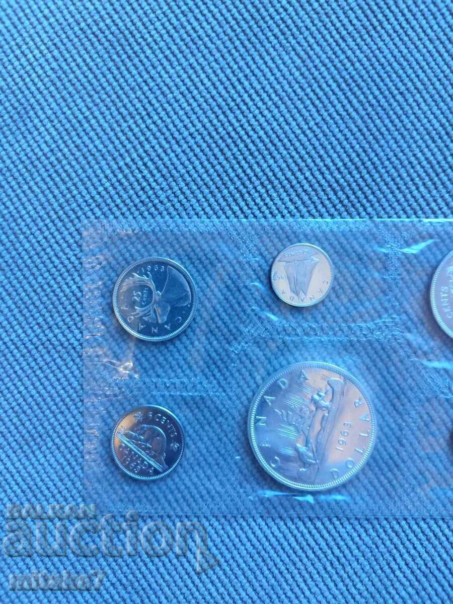 Δημοπρασία Σετ νομισμάτων Καναδά, 1963 Δημοπρασία Σετ νομισμάτων Καναδά, 1963