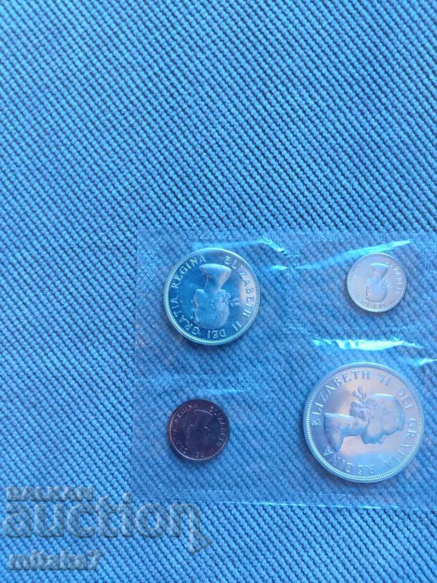 Set of Canadian coins, 1963 - 5