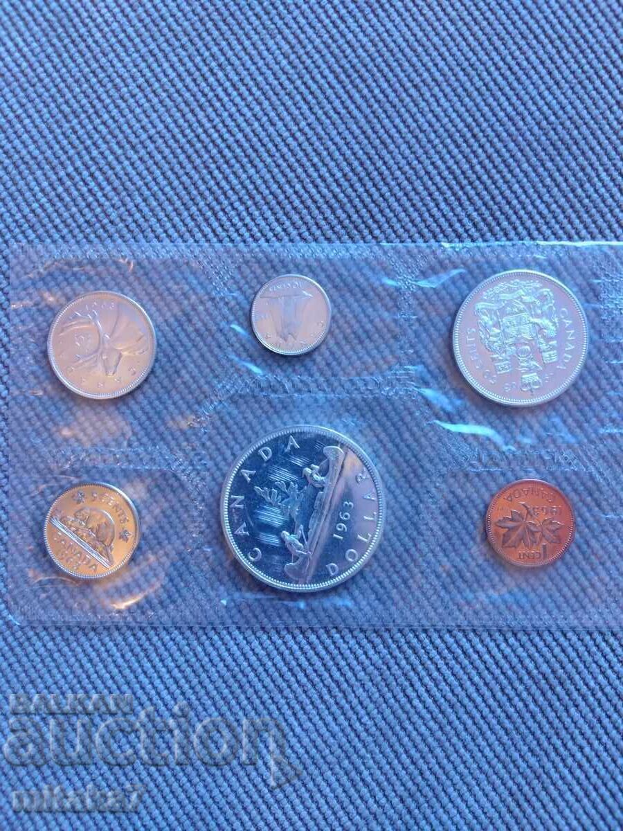 Σετ νομισμάτων Καναδά, 1963 Σετ νομισμάτων Καναδά, 1963