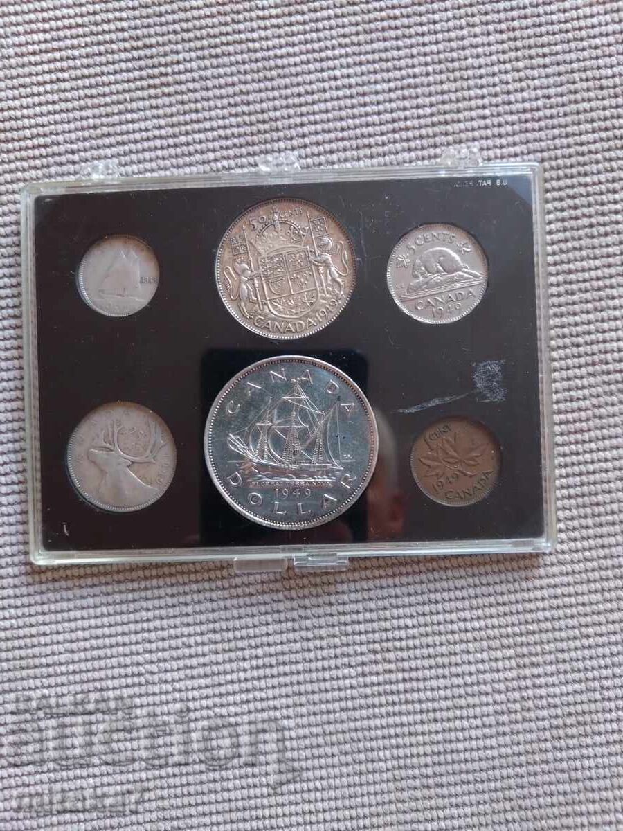 Сет монети Канада, 1949 година