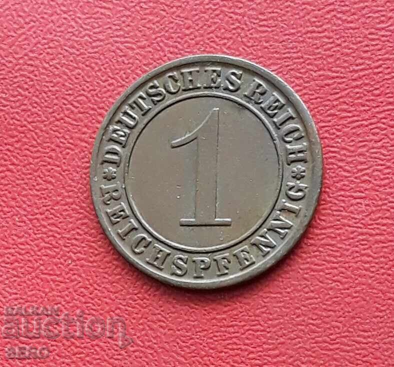 Germania-1 pfennig 1925 J-Hamburg