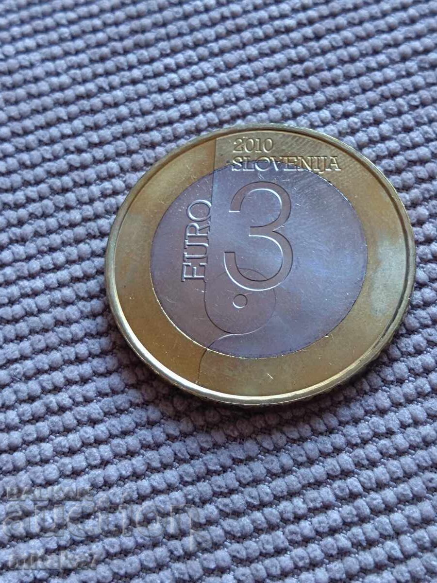 3 euro 2010, Slovenia cu preț € 5.62 | 10.99 BGN 3 euro 2010, Slovenia cu preț € 5.62 | 10.99 BGN