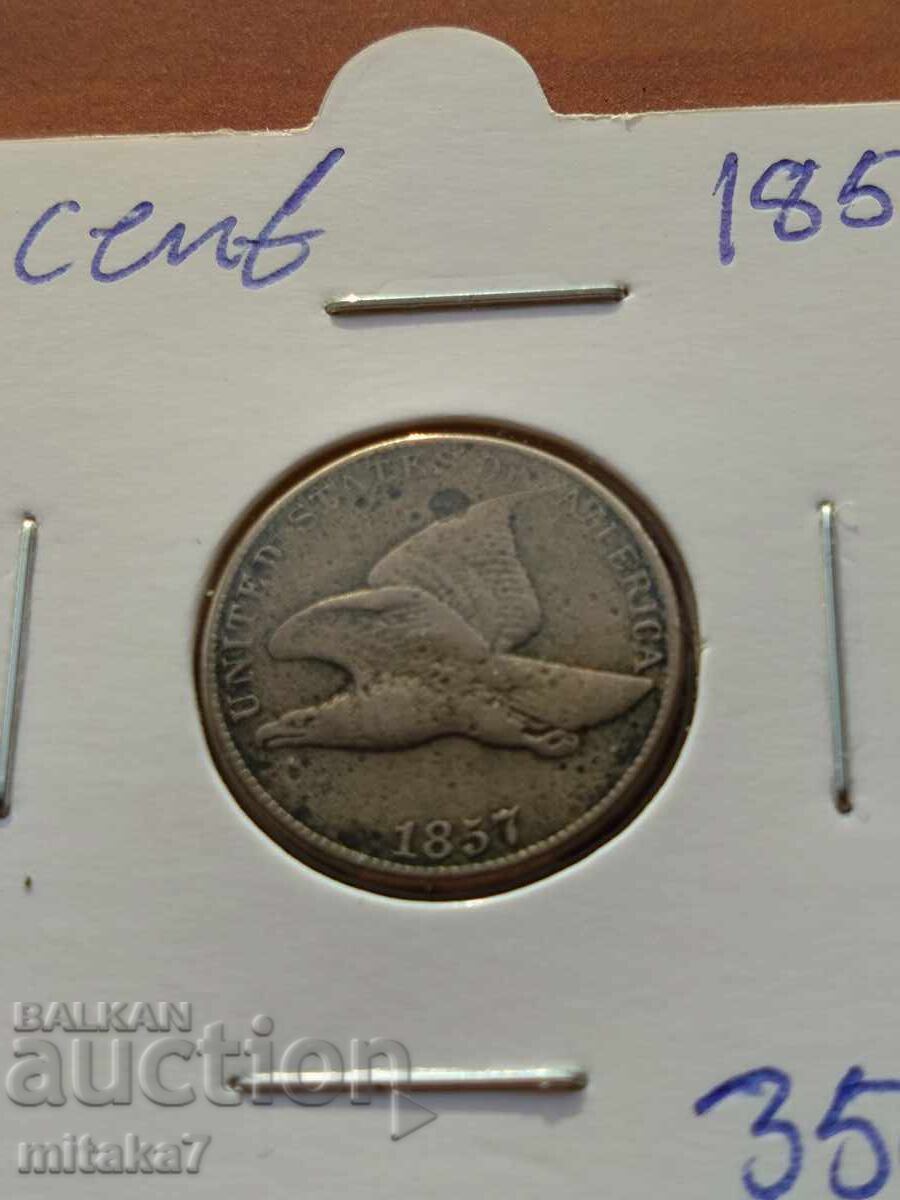 1 cent 1857, SUA cu preț € 36.81 | 71.99 BGN
