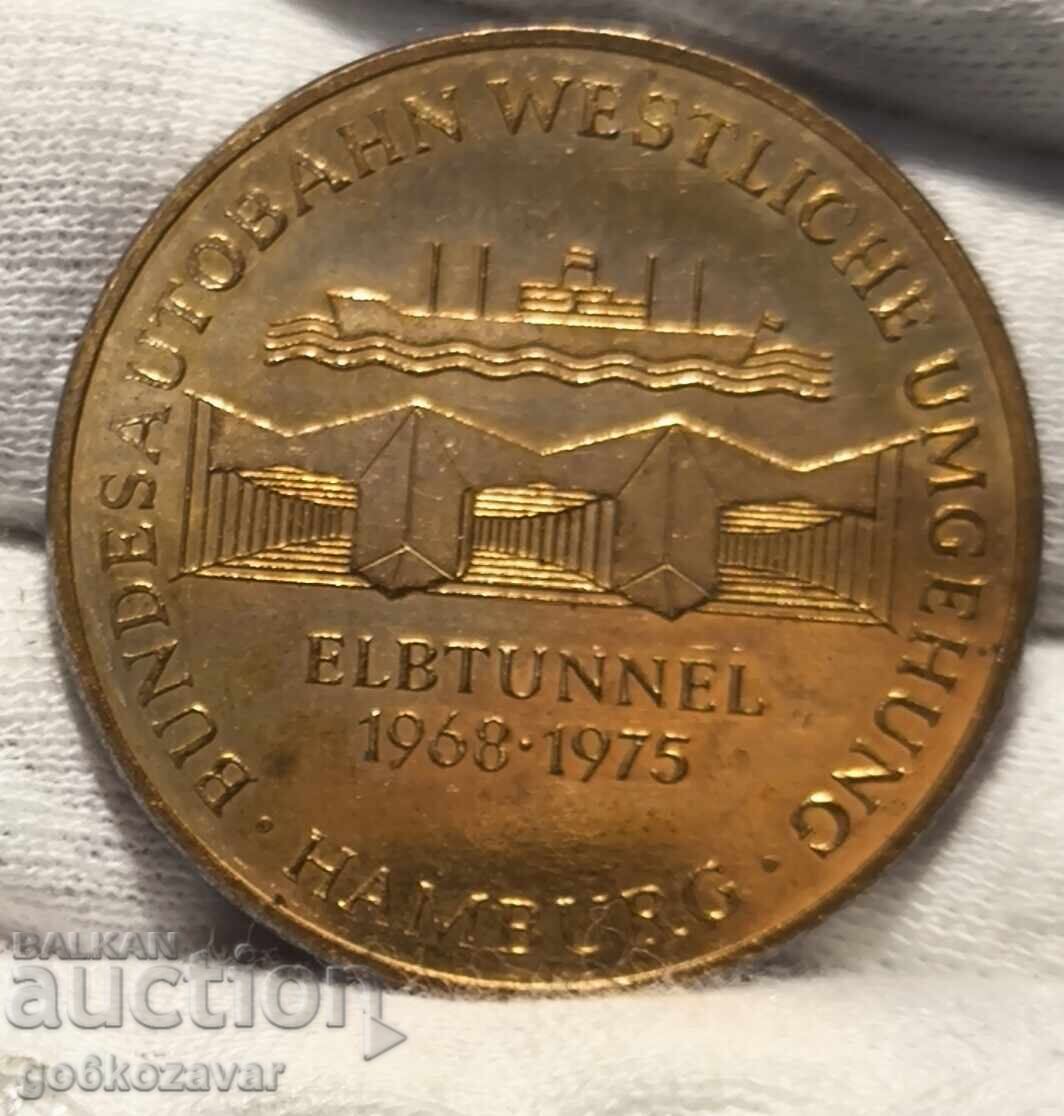 Μετάλλιο Αμβούργου 1975 ! UNC Μετάλλιο Αμβούργου 1975 ! UNC