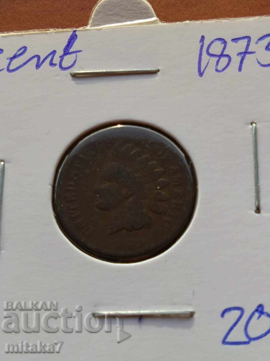 1 cent 1873, SUA cu preț € 21.47 | 41.99 BGN