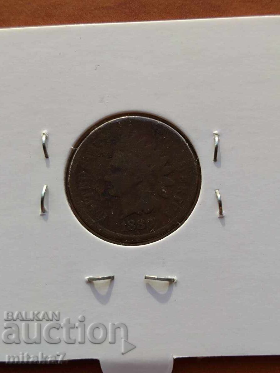 1 цент 1880година, САЩ с цена € 6.14 | 12.01 лв.