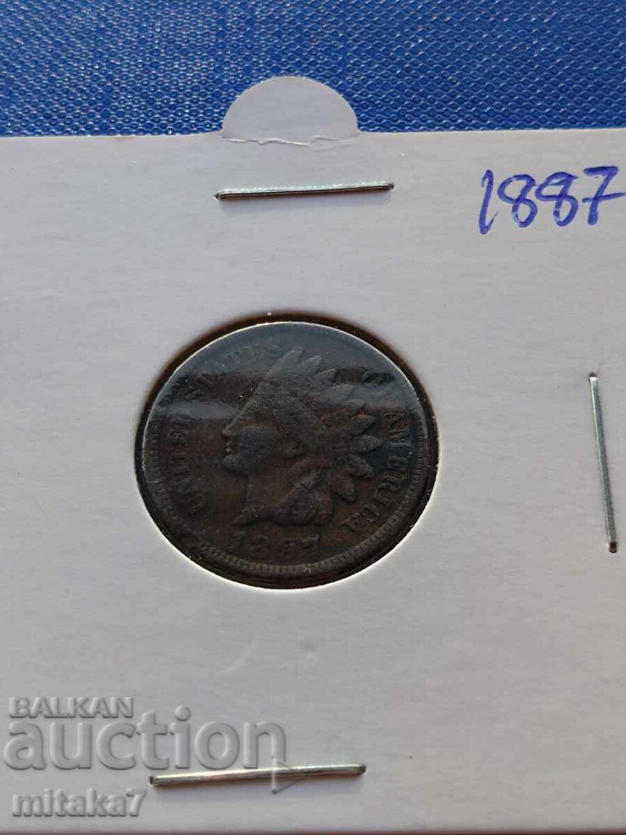 1 λεπτό 1887, ΗΠΑ