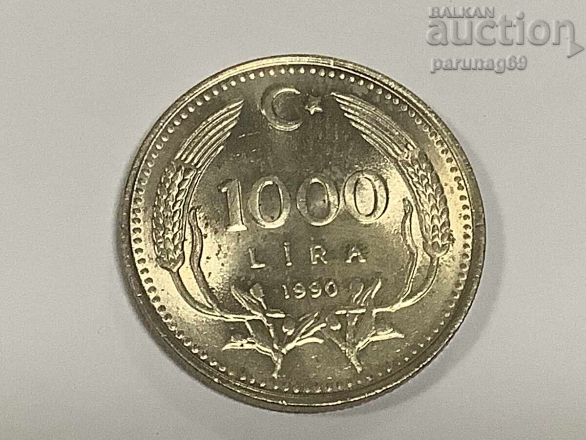 Турция 1000 лири 1990 година (2)