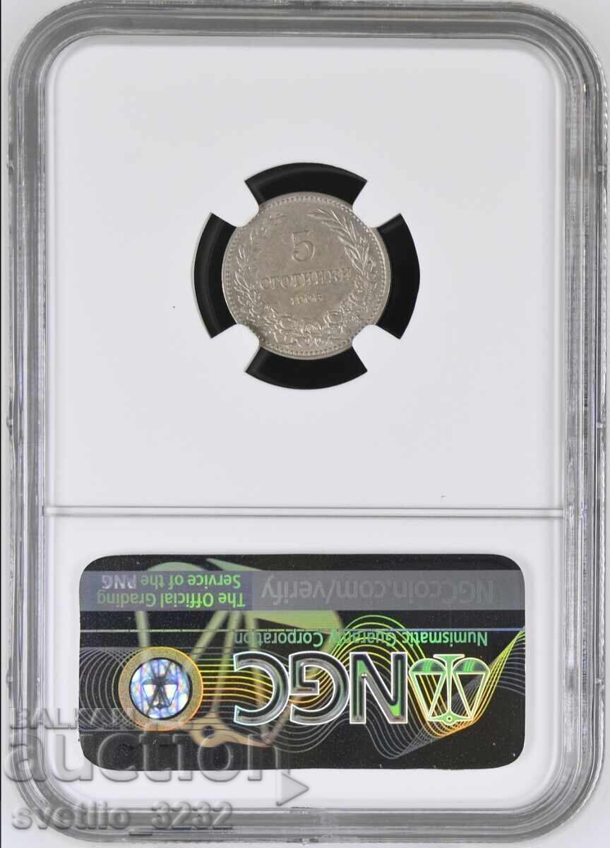 5 Centi 1906 AU 55 NGC cu preț € 160.00 | 312.93 BGN