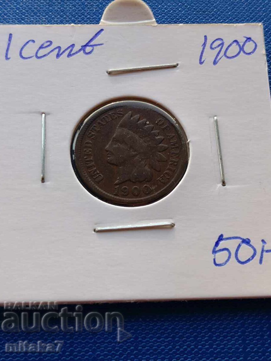 1 cent 1900, USA
