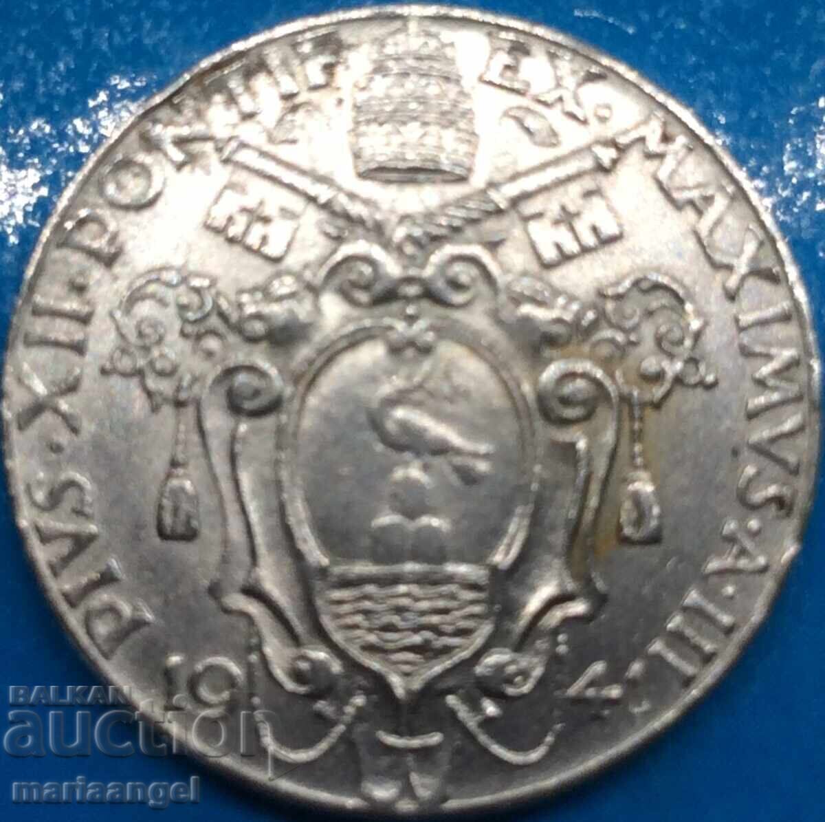 20 Centesimi 1941 Vatican Pius XII - 6