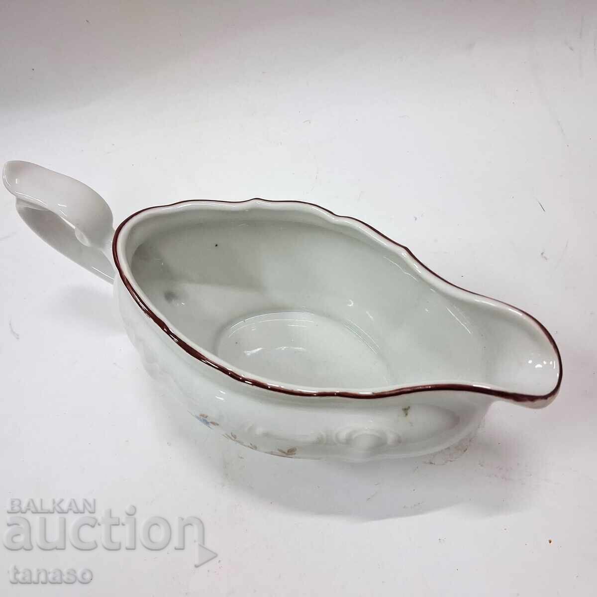 Ρετρό βουλγαρική πορσελάνινη σαλτσιέρα - 6 Ρετρό βουλγαρική πορσελάνινη σαλτσιέρα - 6