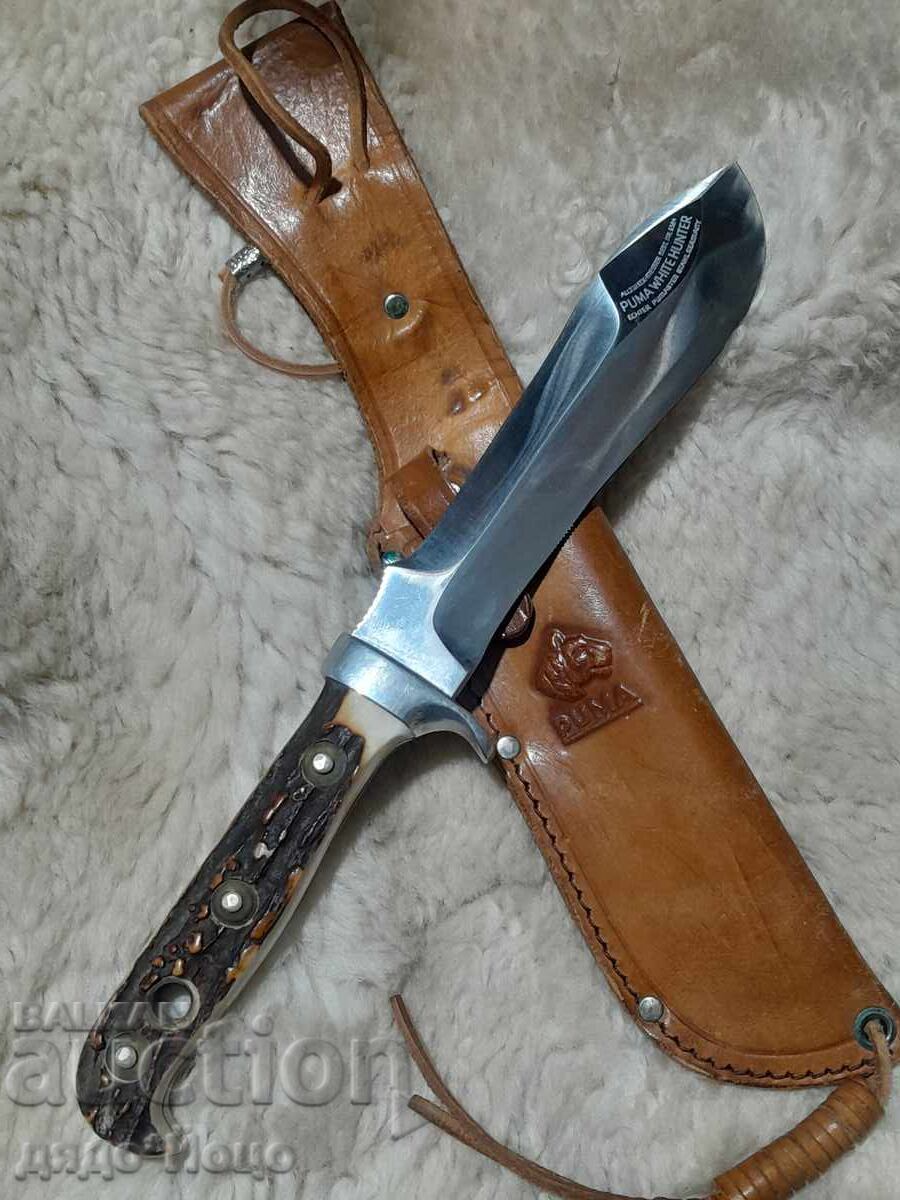Cuțit original Puma White hunter din 1970. Stare excelentă
