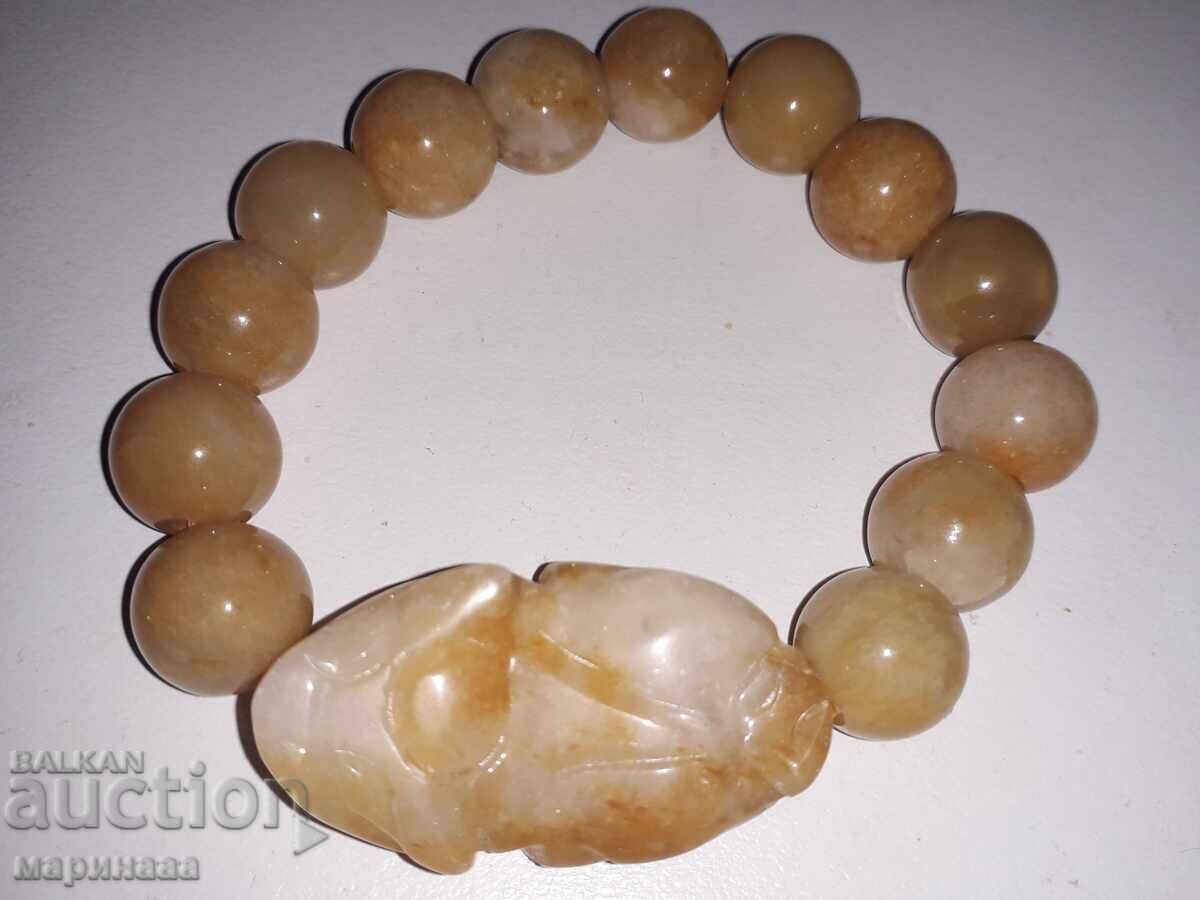 ГРИВНА. НЕФРИТ. ЕДРИ ТОПЧЕТА. 13,2 ММ