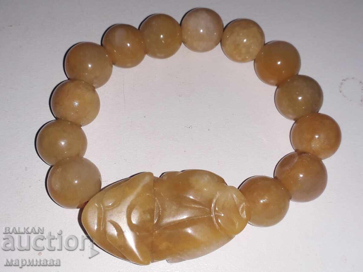 ГРИВНА. НЕФРИТ. ЕДРИ ТОПЧЕТА. 13,2 ММ