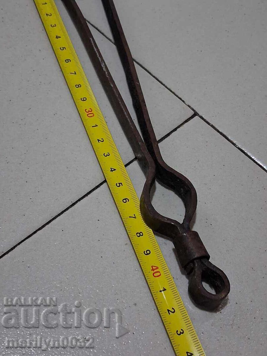 Old dilaf, tongs, wrought iron for oven - 5