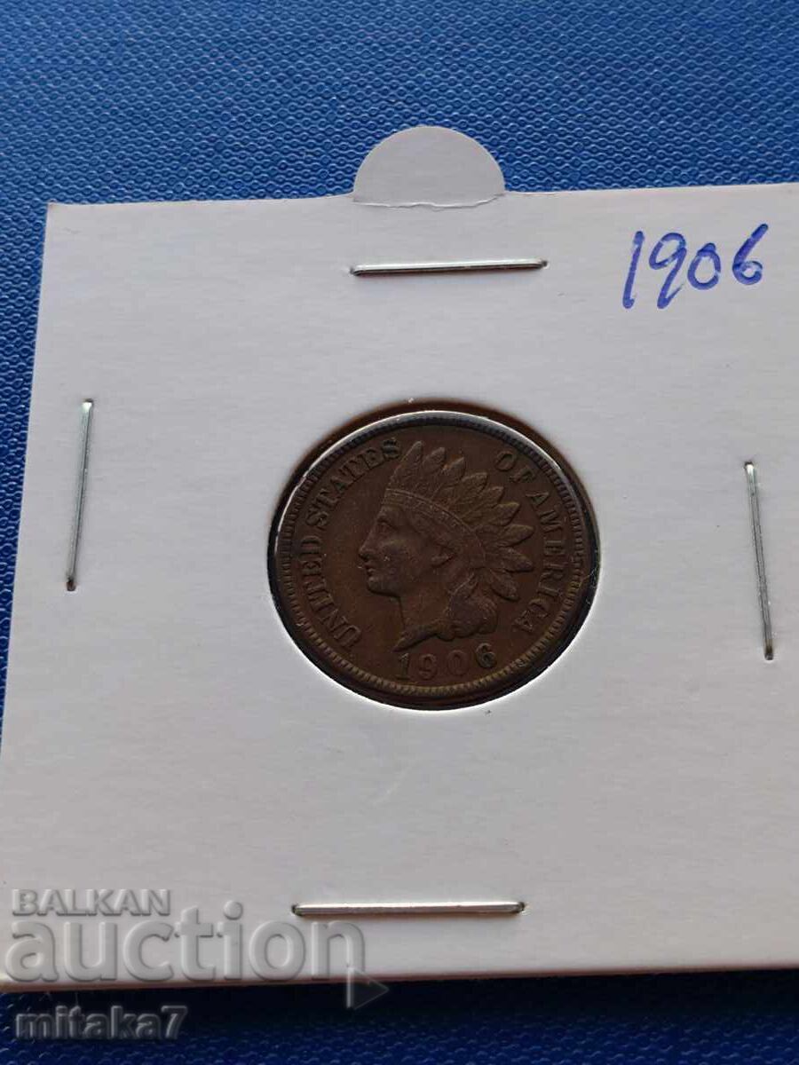 1 cent 1906, SUA