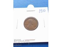 1 λεπτό 1910, ΗΠΑ