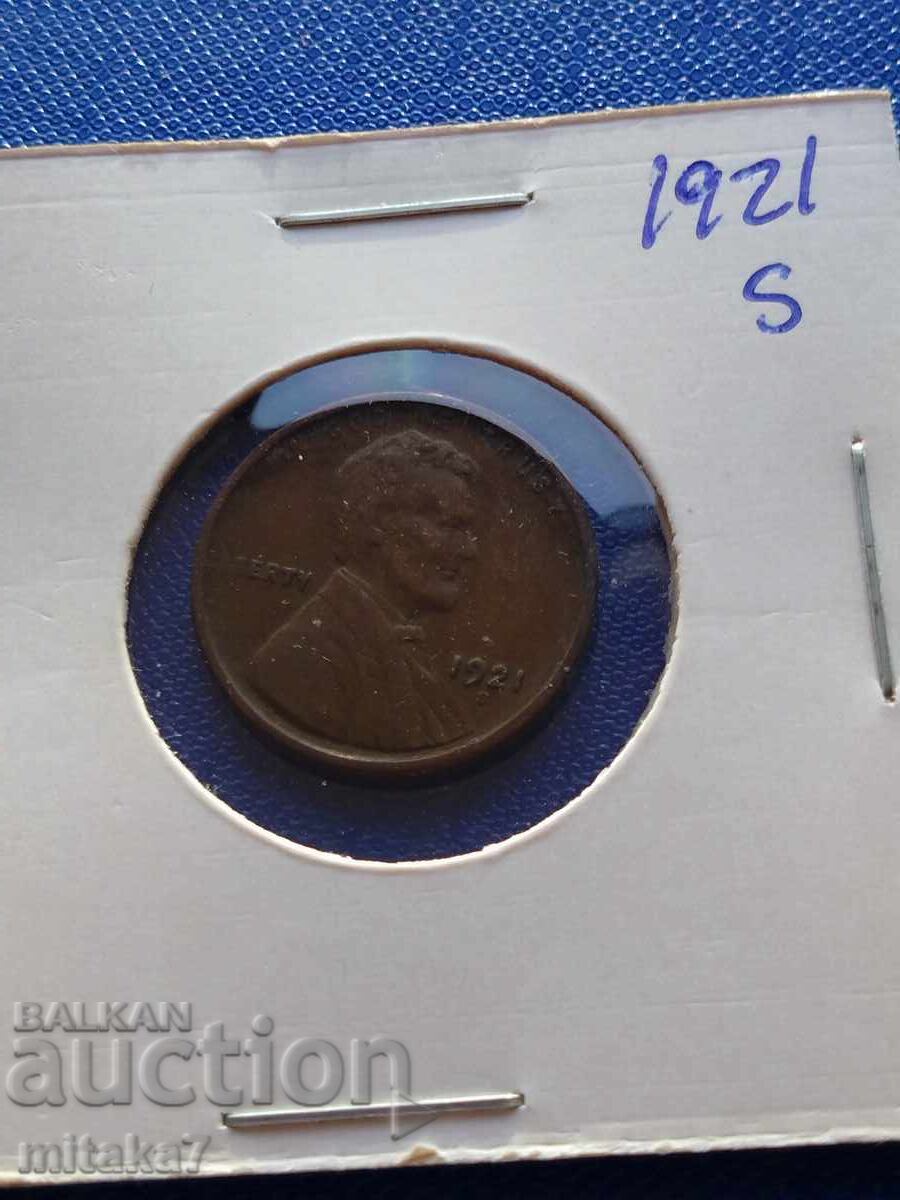 1 Cent 1921, USA