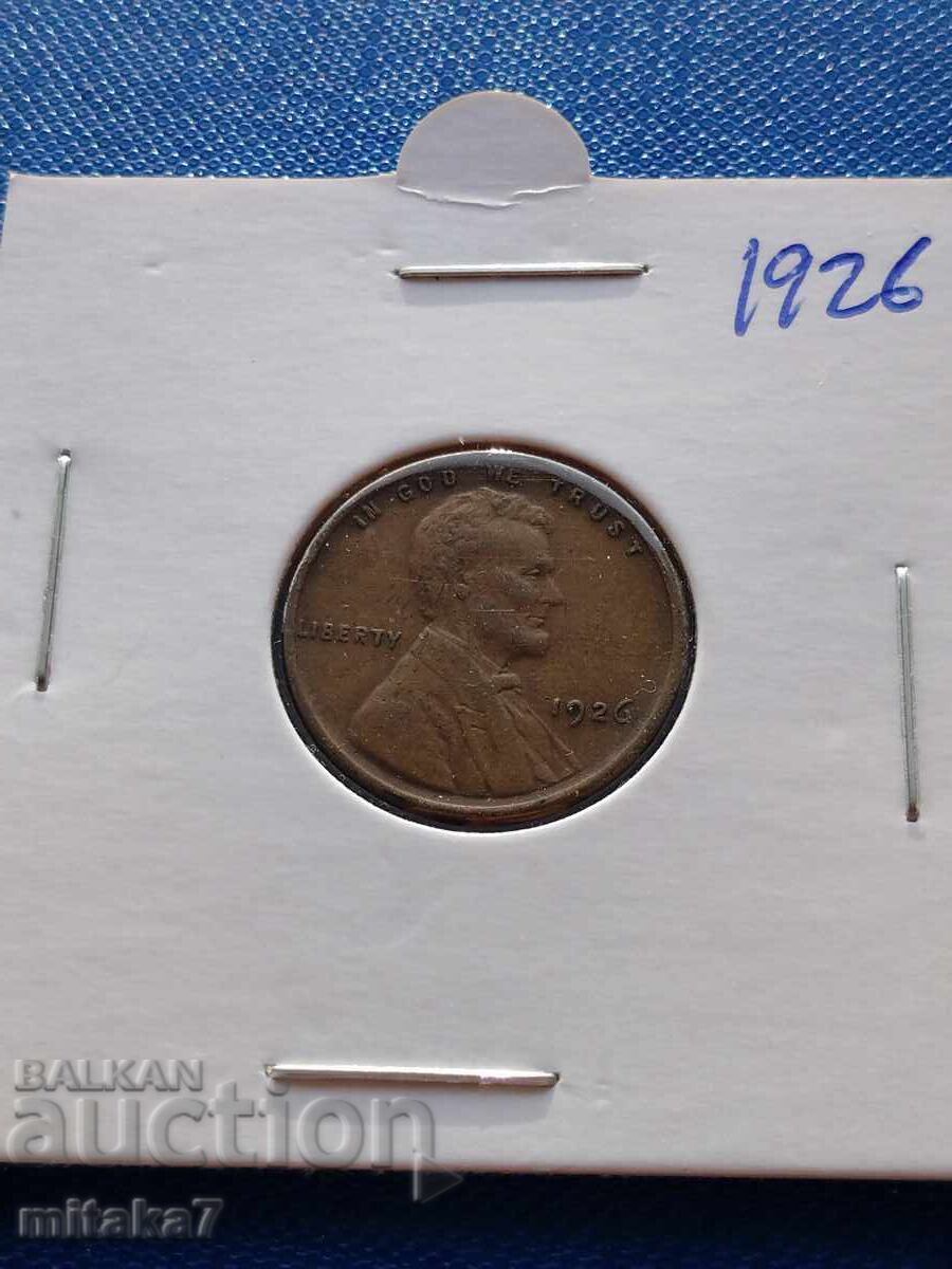 1 cent 1926, SUA