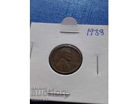 1 σεντ 1938, ΗΠΑ