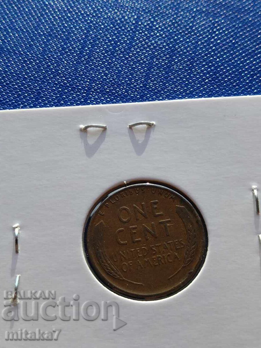 1 цент 1939 година, САЩ с цена € 4.60 | 9.00 лв.