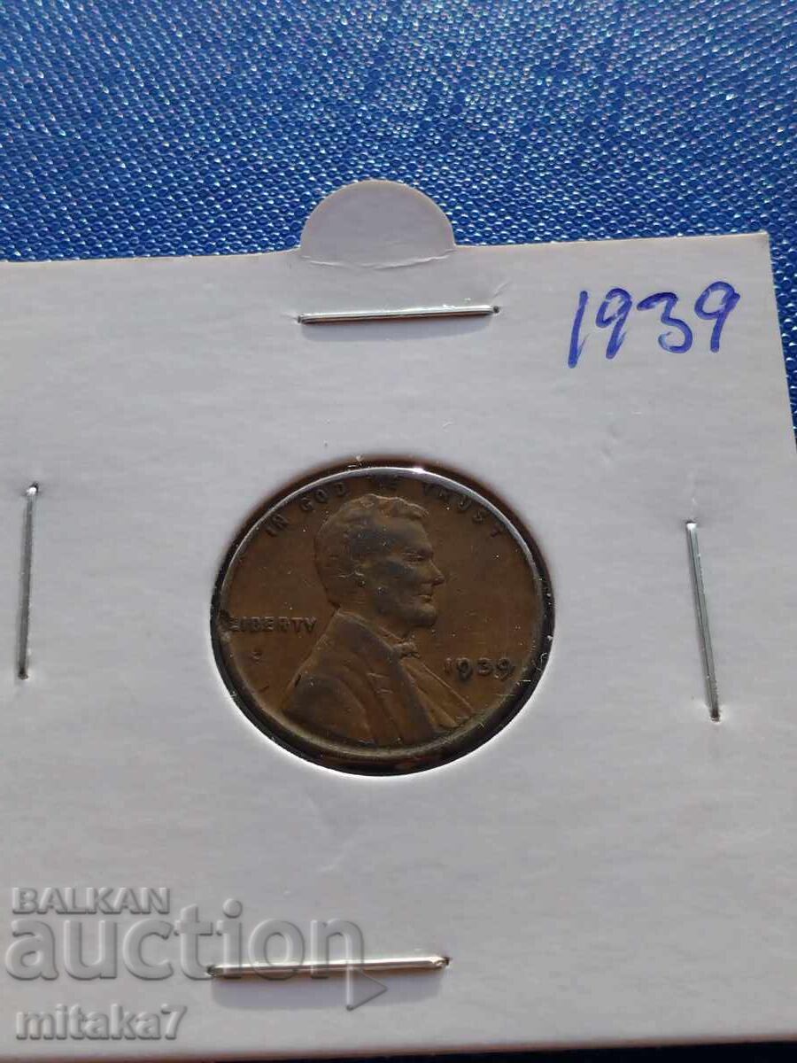 1 цент 1939 година, САЩ