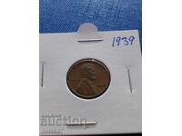 1 λεπτό 1939, ΗΠΑ