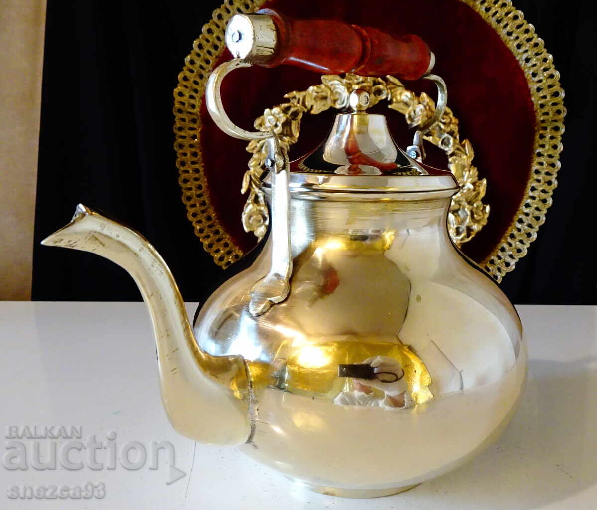 Victorian bronze teapot, jug - 5